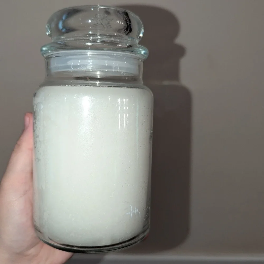 Village Candle Gardenia Large Glass Jar Double Wick 21.25 oz White Candle Summer